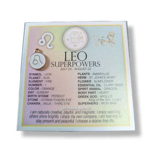 Zodiac Affirmation Card Leo | Earthworks