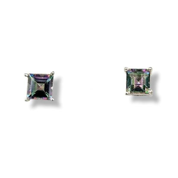 Earrings Mystic Topaz Sterling Silver Stud | Earthworks