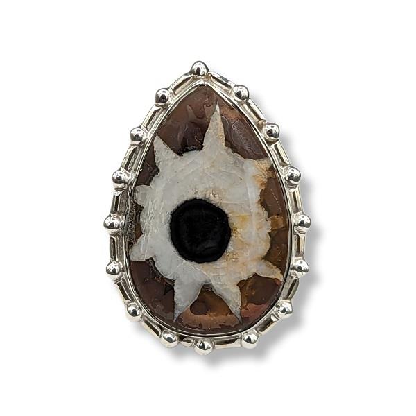 Ring Septarian Sterling Silver Size 6 | Earthworks