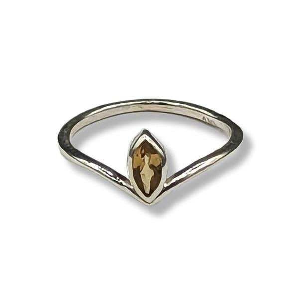 Ring Citrine Sterling Silver | Earthworks