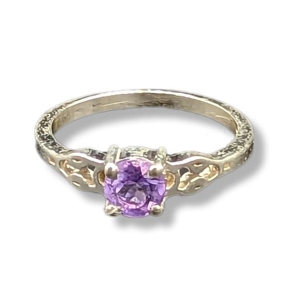 Ring Amethyst Sterling Silver | Earthworks