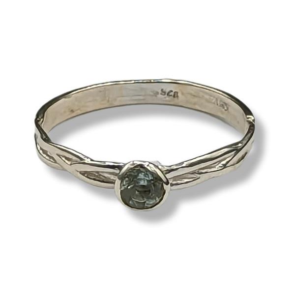 Ring Blue Topaz Sterling Silver | Earthworks