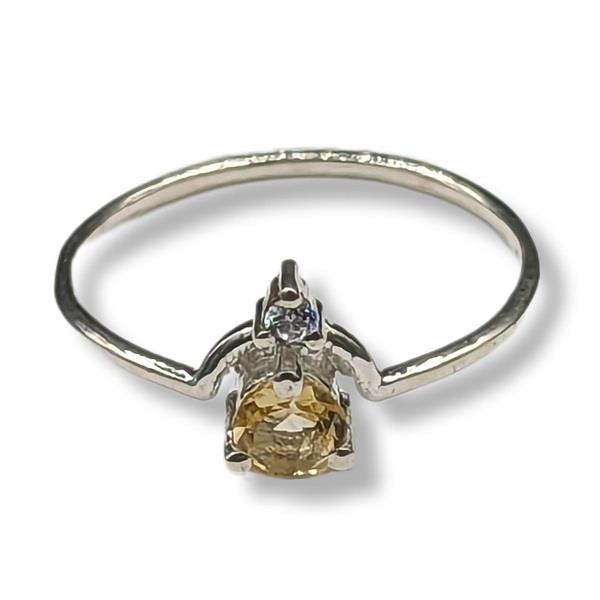 Ring Citrine Sterling Silver | Earthworks