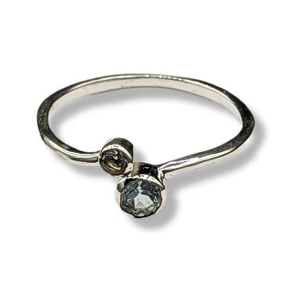 Ring Blue Topaz Sterling Silver | Earthworks