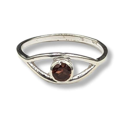 Ring Garnet Sterling Silver | Earthworks