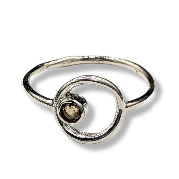 Ring Citrine Sterling Silver | Earthworks