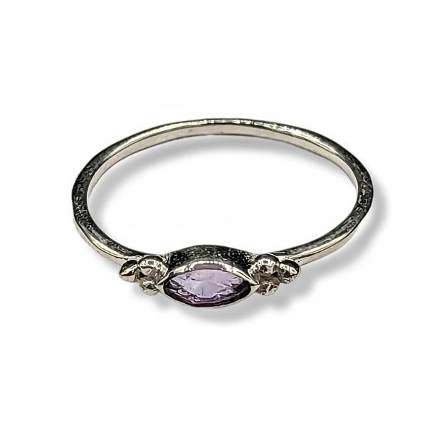 Ring Amethyst Sterling Silver | Earthworks