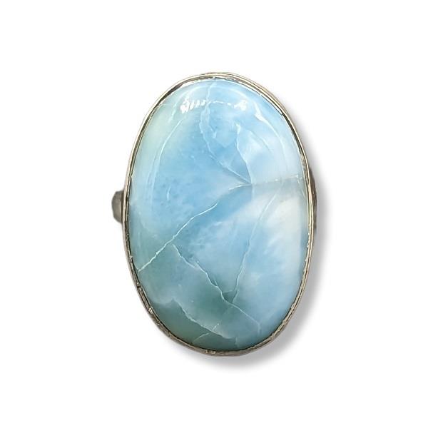 Ring Larimar Sterling Silver Size 5 | Earthworks