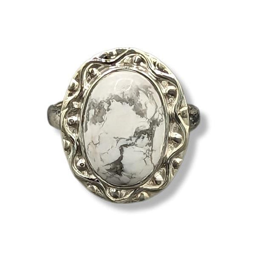Ring Howlite Sterling Silver Size 6 | Earthworks