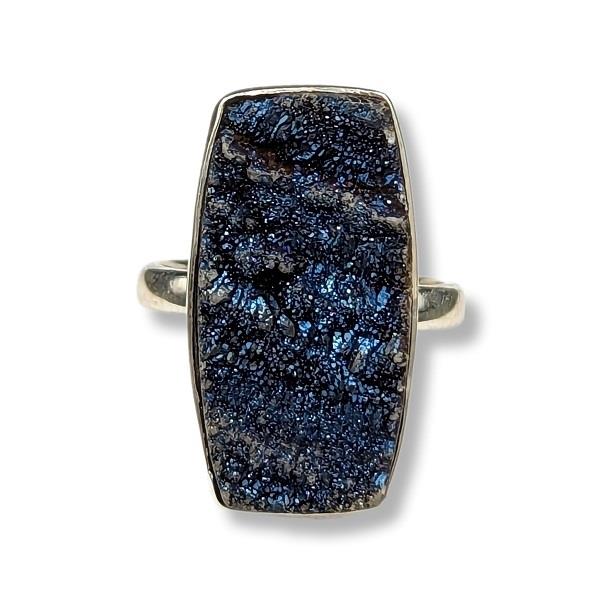 Ring Druzy Quartz Sterling Silver Size 7 | Earthworks