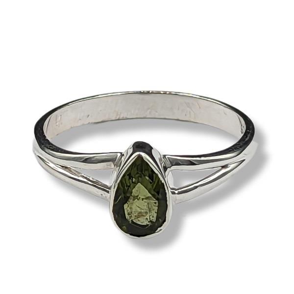 Ring Moldavite Sterling Silver | Earthworks