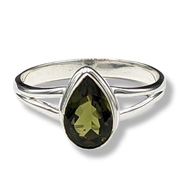 Ring Moldavite Sterling Silver | Earthworks